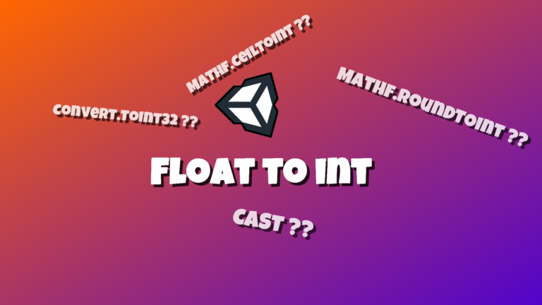 Unity float to int