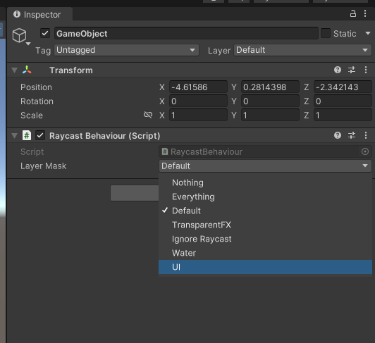 Unity layer mask inspector