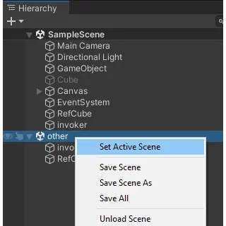 Unity setActiveScene